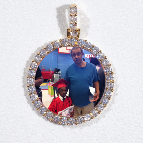 3D CIRCLE CUSTOM PICTURE PENDANT SMALL SIZE