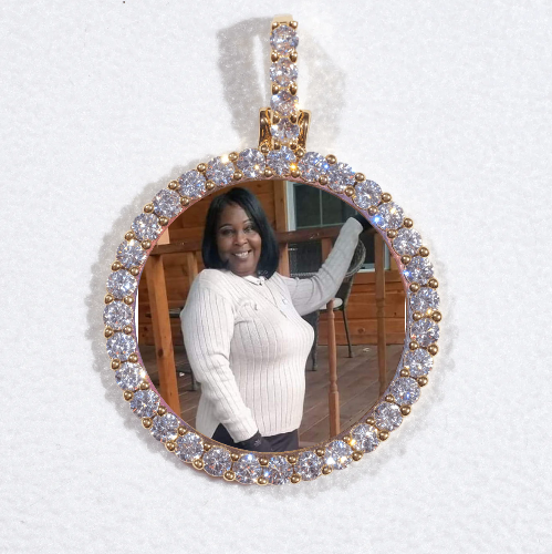 3D CIRCLE CUSTOM PICTURE PENDANT SMALL SIZE