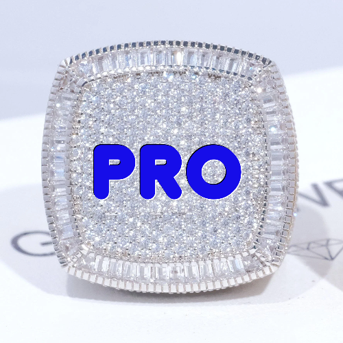 CUSTOM LETTER 3D ICED RING