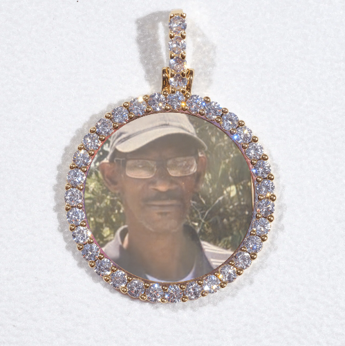 3D CIRCLE CUSTOM PICTURE PENDANT SMALL SIZE