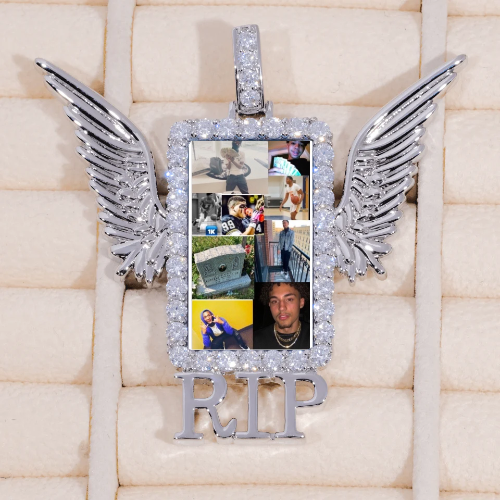 RIP WING 3D CUSTOM PICTURE PENDANT