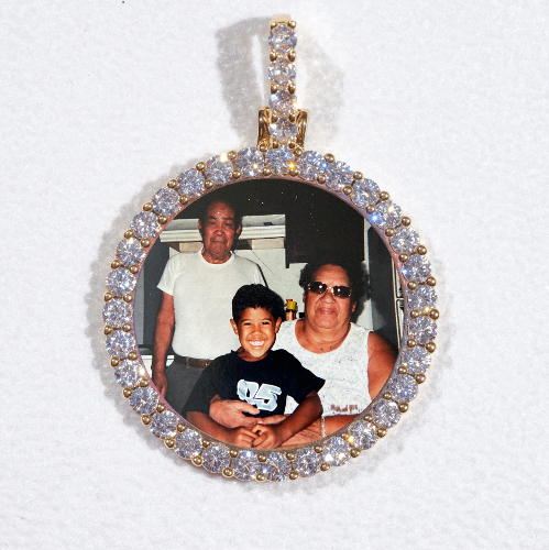 3D CIRCLE CUSTOM PICTURE PENDANT SMALL SIZE