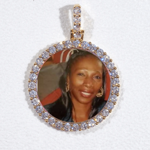 3D CIRCLE CUSTOM PICTURE PENDANT SMALL SIZE