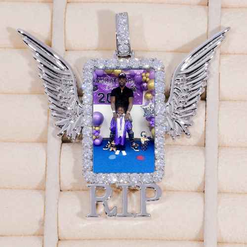 RIP WING 3D CUSTOM PICTURE PENDANT