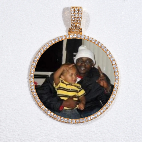 MEDIUM 3D CIRCLE CUSTOM PICTURE PENDANT