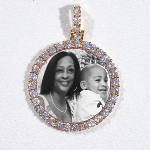 3D CIRCLE CUSTOM PICTURE PENDANT SMALL SIZE