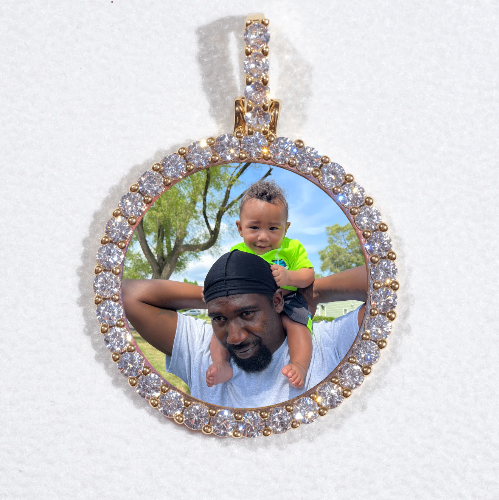3D CIRCLE CUSTOM PICTURE PENDANT SMALL SIZE