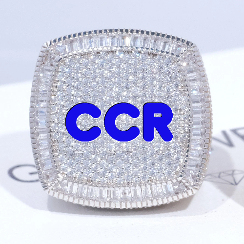 CUSTOM LETTER 3D ICED RING