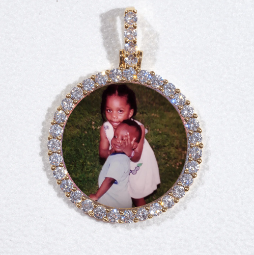 3D CIRCLE CUSTOM PICTURE PENDANT SMALL SIZE