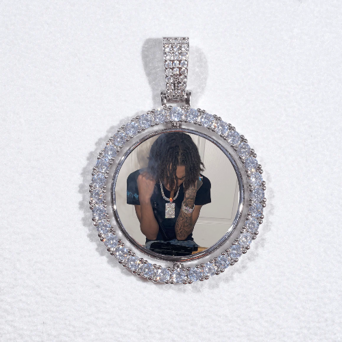 3D Spinning 2-Faced Custom Picture Pendant