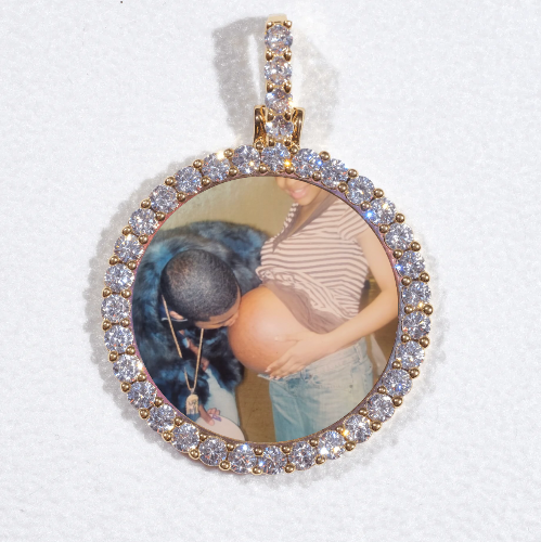 3D CIRCLE CUSTOM PICTURE PENDANT SMALL SIZE
