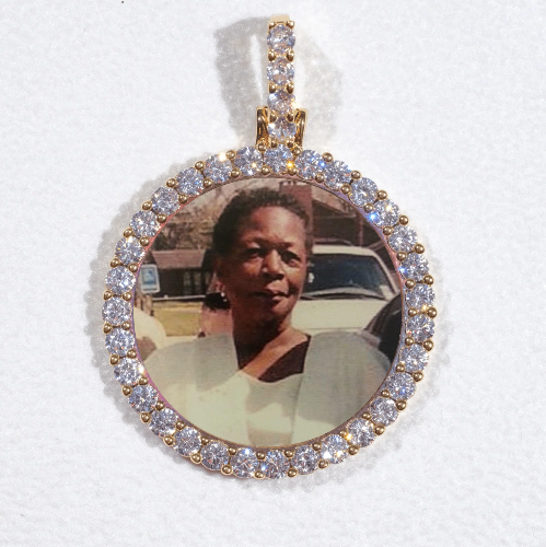 3D CIRCLE CUSTOM PICTURE PENDANT SMALL SIZE