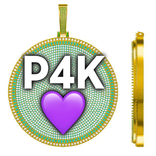 CUSTOM LETTER NECKLACE 3D BIG DISC