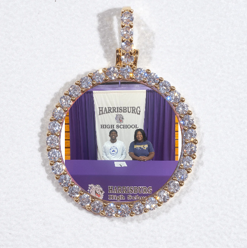 3D CIRCLE CUSTOM PICTURE PENDANT SMALL SIZE
