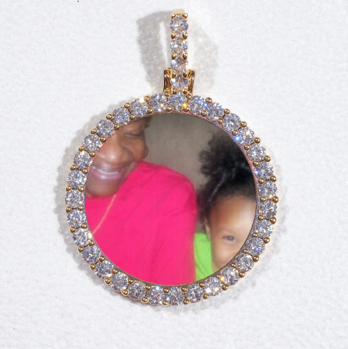 3D CIRCLE CUSTOM PICTURE PENDANT SMALL SIZE