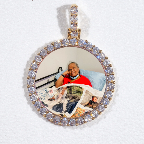 3D CIRCLE CUSTOM PICTURE PENDANT SMALL SIZE