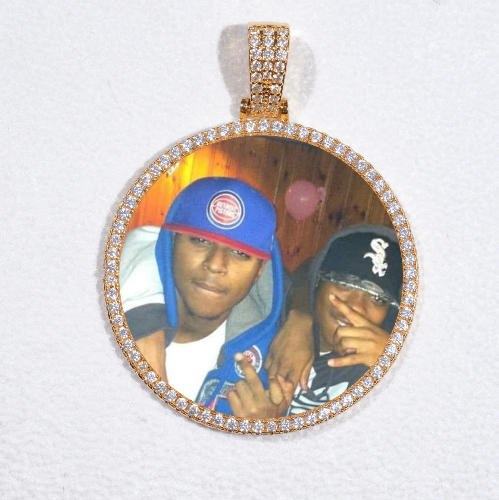 MEDIUM 3D CIRCLE CUSTOM PICTURE PENDANT