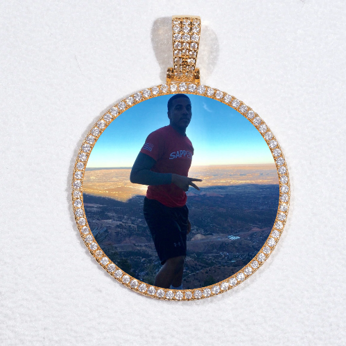 MEDIUM 3D CIRCLE CUSTOM PICTURE PENDANT
