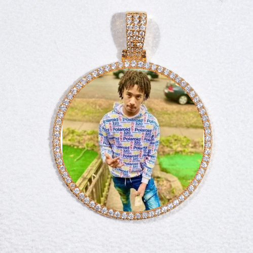 MEDIUM 3D CIRCLE CUSTOM PICTURE PENDANT