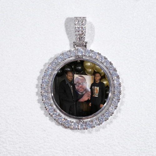 3D Spinning 2-Faced Custom Picture Pendant