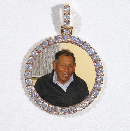 3D CIRCLE CUSTOM PICTURE PENDANT SMALL SIZE