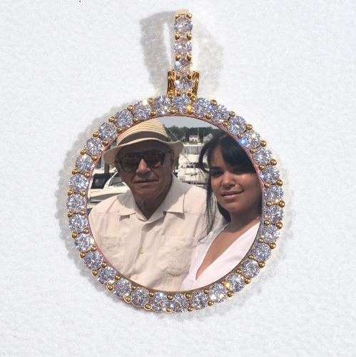 3D CIRCLE CUSTOM PICTURE PENDANT SMALL SIZE