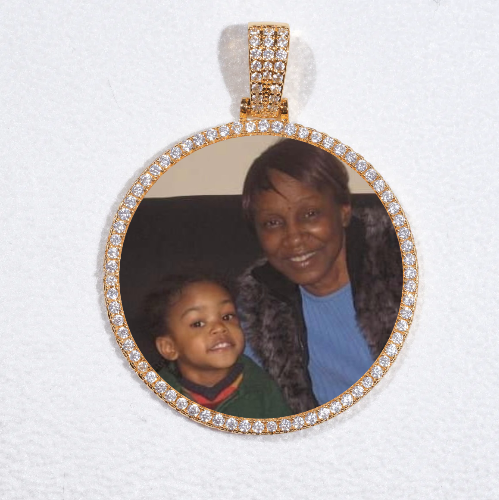 MEDIUM 3D CIRCLE CUSTOM PICTURE PENDANT