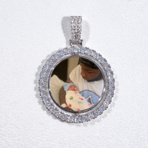 3D Spinning 2-Faced Custom Picture Pendant