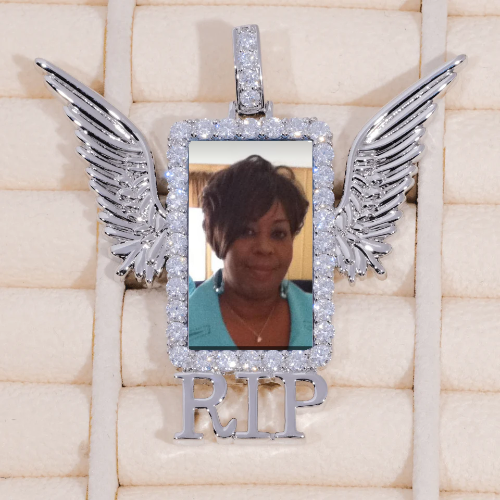 RIP WING 3D CUSTOM PICTURE PENDANT