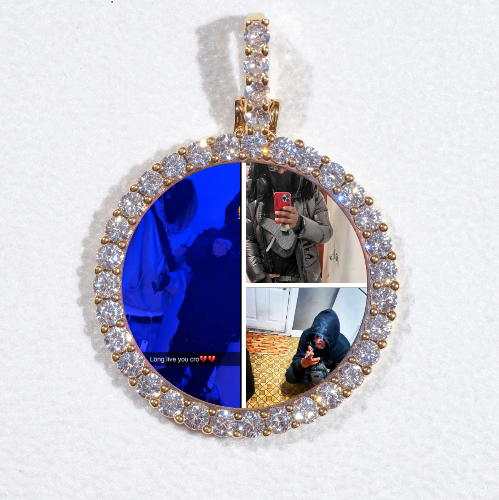 3D CIRCLE CUSTOM PICTURE PENDANT SMALL SIZE