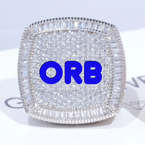 CUSTOM LETTER 3D ICED RING