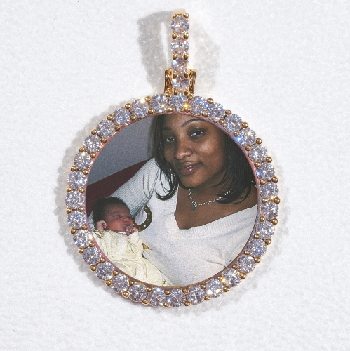 3D CIRCLE CUSTOM PICTURE PENDANT SMALL SIZE