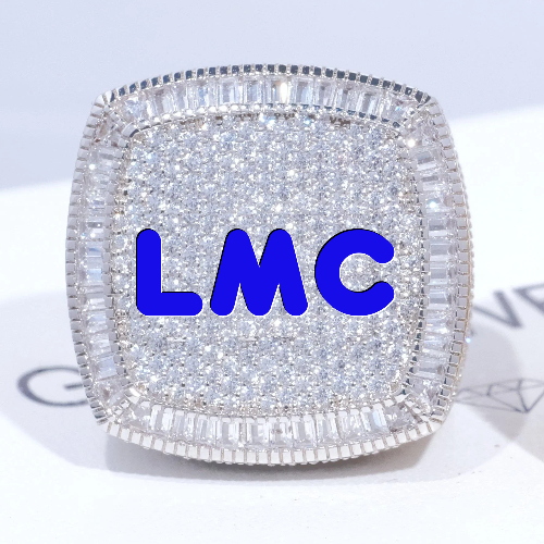 CUSTOM LETTER 3D ICED RING