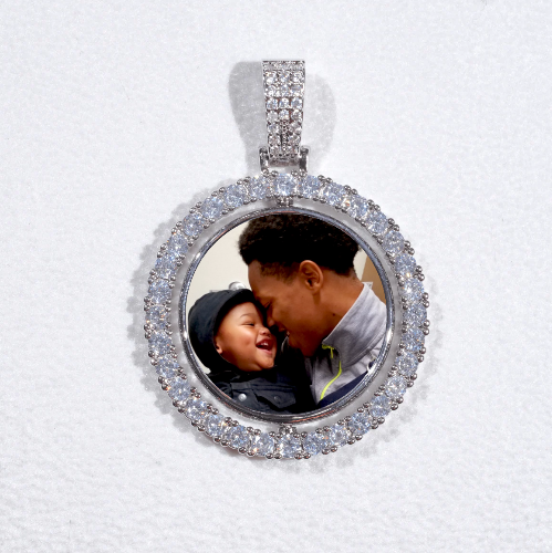 3D Spinning 2-Faced Custom Picture Pendant