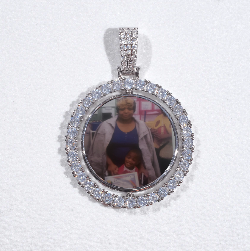 3D Spinning 2-Faced Custom Picture Pendant