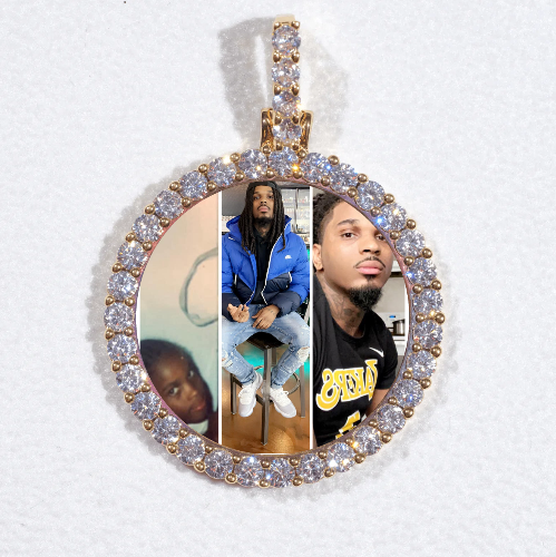 3D CIRCLE CUSTOM PICTURE PENDANT SMALL SIZE