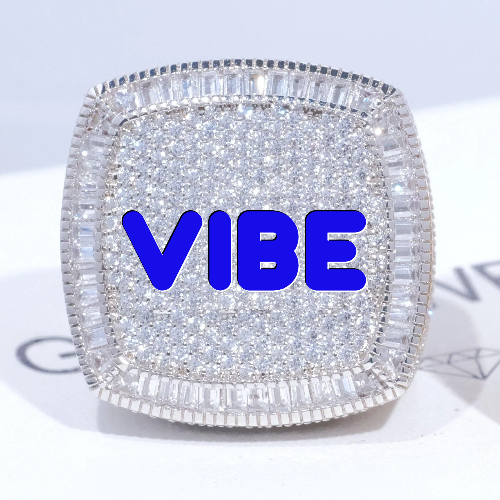CUSTOM LETTER 3D ICED RING