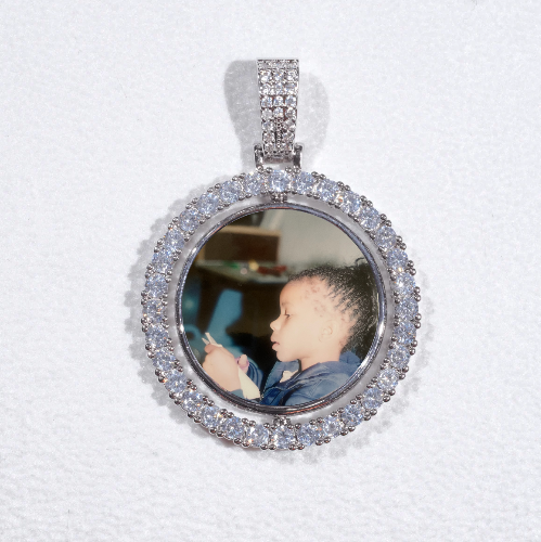 3D Spinning 2-Faced Custom Picture Pendant