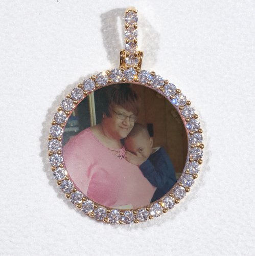 3D CIRCLE CUSTOM PICTURE PENDANT SMALL SIZE