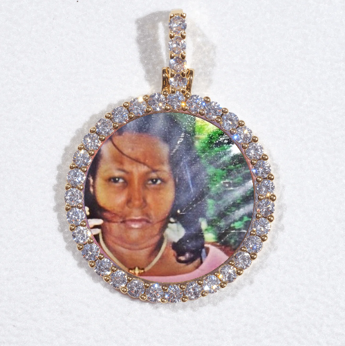 3D CIRCLE CUSTOM PICTURE PENDANT SMALL SIZE