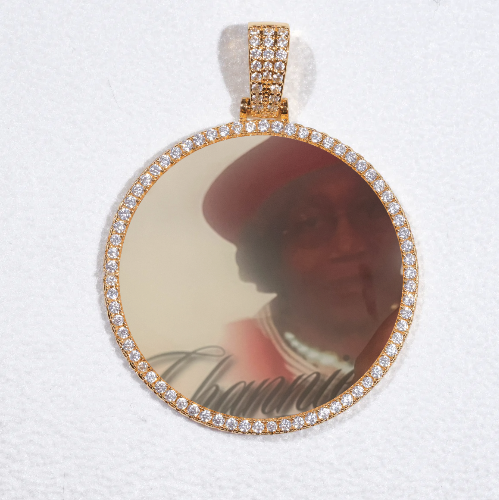 MEDIUM 3D CIRCLE CUSTOM PICTURE PENDANT