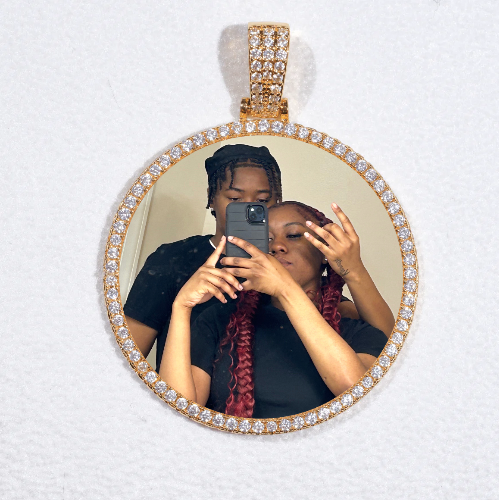 MEDIUM 3D CIRCLE CUSTOM PICTURE PENDANT