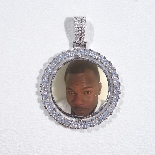 3D Spinning 2-Faced Custom Picture Pendant