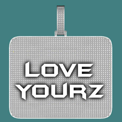 CUSTOM LETTER NECKLACE 3D BIG SQUARE