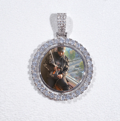 3D Spinning 2-Faced Custom Picture Pendant
