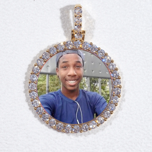 3D CIRCLE CUSTOM PICTURE PENDANT SMALL SIZE