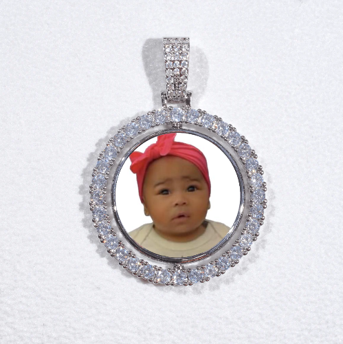 3D Spinning 2-Faced Custom Picture Pendant