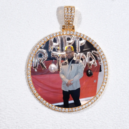 MEDIUM 3D CIRCLE CUSTOM PICTURE PENDANT