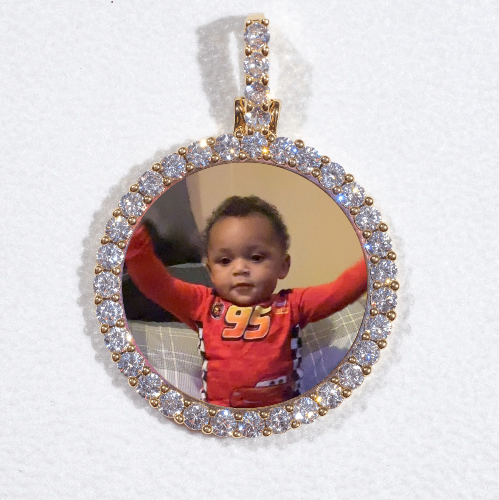 3D CIRCLE CUSTOM PICTURE PENDANT SMALL SIZE