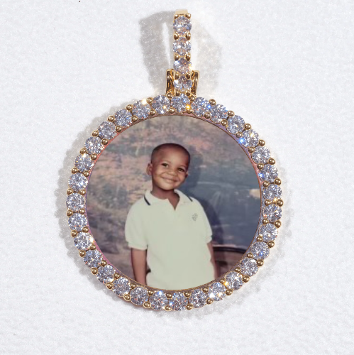 3D CIRCLE CUSTOM PICTURE PENDANT SMALL SIZE